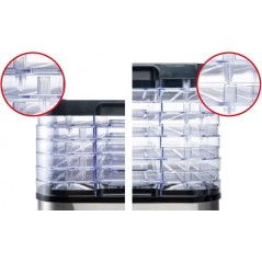 "FRITEL Family Food Dehydrator Silver/Gray - Preserve Freshness & Flavor with Style!"